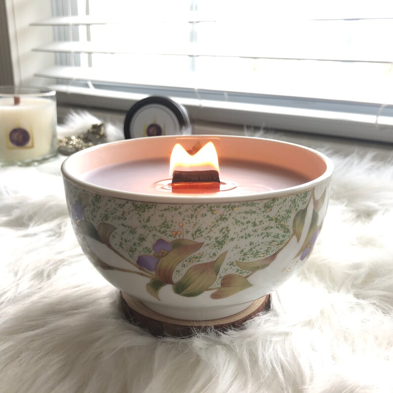 Beeswax & Soy Blend Premium Luxury Wooden Wick Candle Etsy