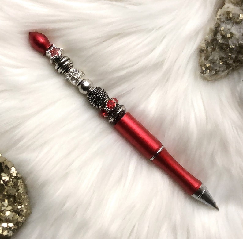 Christmas Pen Gift Sets-Beadable Ball Pen with Black Gift