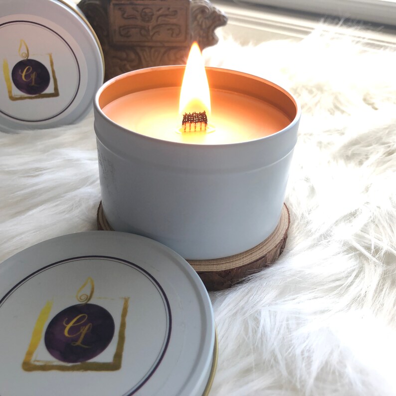 Ribbon Wick Candles Beeswax & Soy Blend Relaxation Candle Hand Etsy