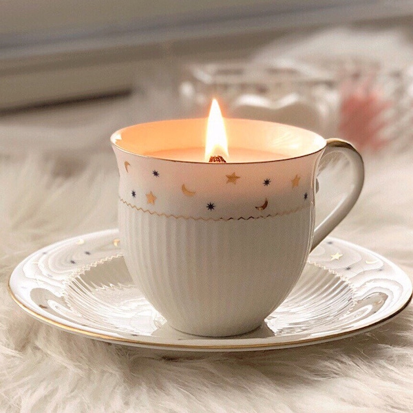 Tea Cup Candles Etsy