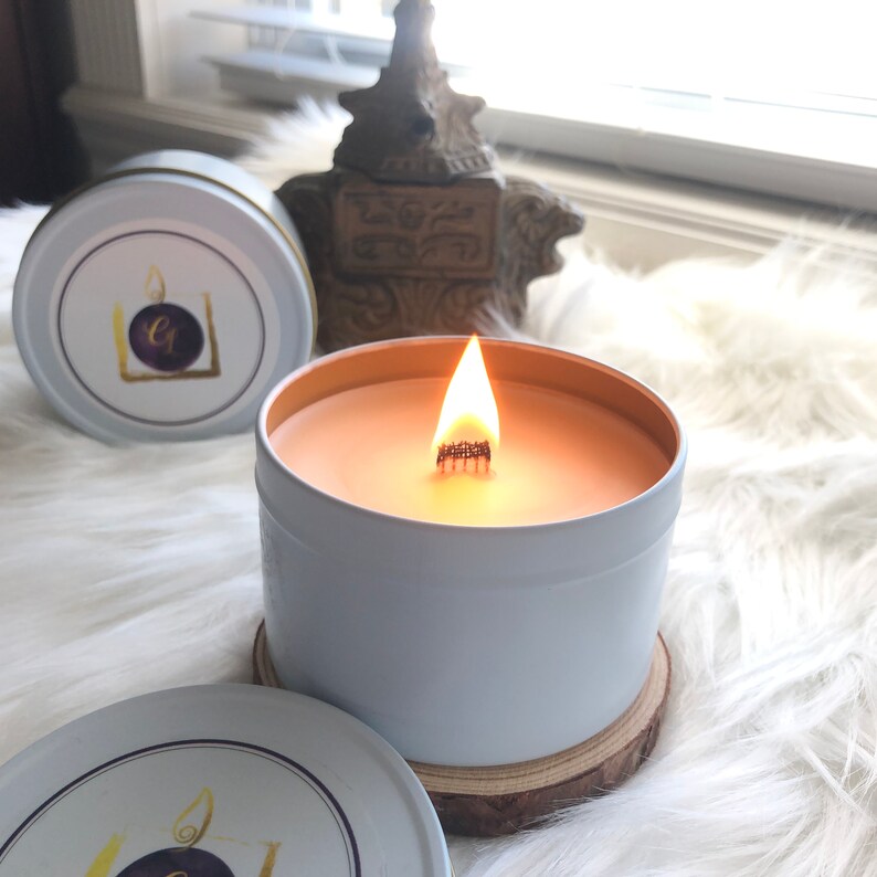 10 Ribbon Wick Premium Luxury Candles Soy & Beeswax Blend Etsy