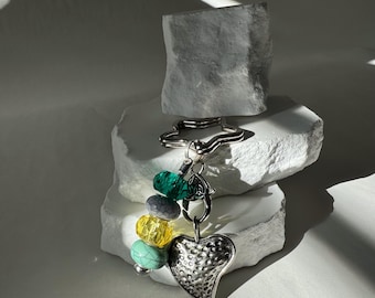 Portachiavi con perline incantate: accessorio elegante e regalo perfetto con scatola regalo gratuita