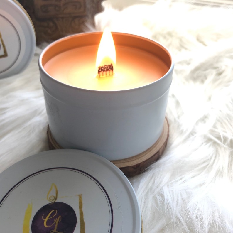 Ribbon Wick Candles Beeswax & Soy Blend Relaxation Candle Hand Etsy