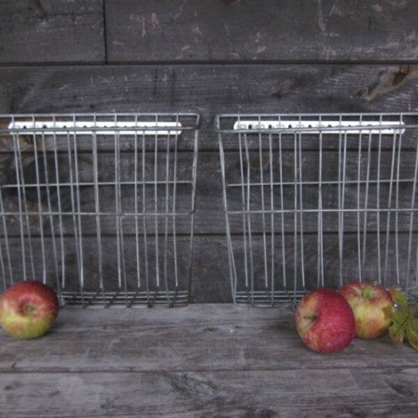 Vintage Metal Bicycle Basket