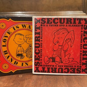2 Vintage Charles M. Schulz Snoopy Charlie Brown Inspiration Books By Peanuts Cartoonist, Dust Jackets, First Editions, 1960s Ephemera