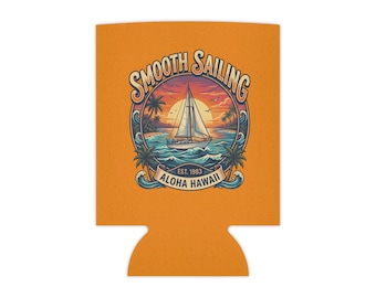 Glattes Segeln Dosenkühler - Aloha Hawaii Sailboat Beer Koozie