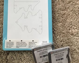 Brand New. Three Stampin Up Pop-up Dies. FREE SHIPPING. O Christmas Tree with Tree Decorations.