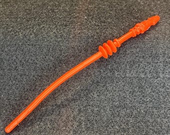 Vtg MOTU He-Man 1981 Whiplash Orange Staff Mace Mattel Weapon Accessory **AS IS*