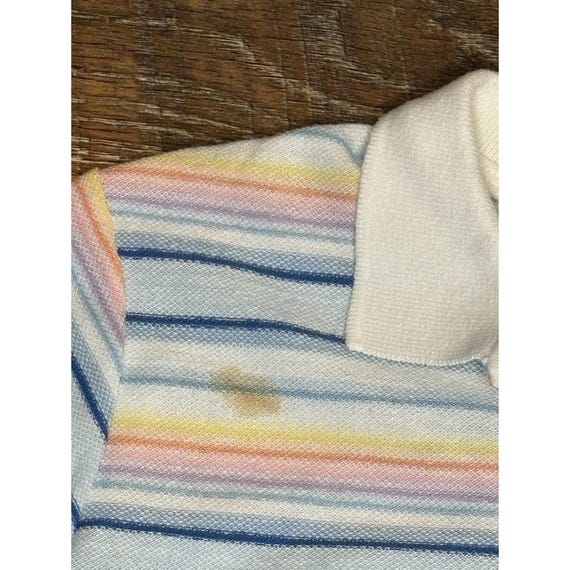 RARE VTG 70/80s Wrangler Multicolor Striped Polo … - image 3