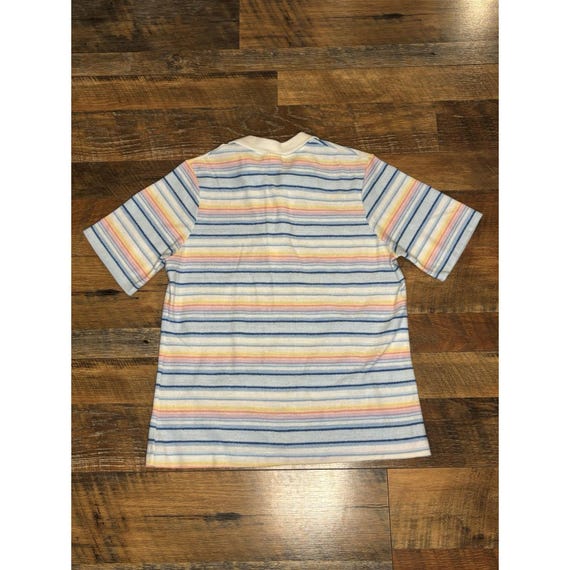 RARE VTG 70/80s Wrangler Multicolor Striped Polo … - image 8