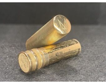 Barra de labios Elizabeth Arden vintage de la Segunda Guerra Mundial, modelo Wings of Glory *STOP RED*, súper rara.