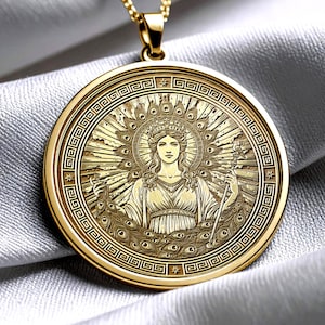 Hera Necklace, Greek Goddess of Marriage & Queenship Pendant