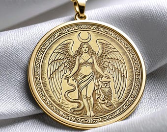 Lilith Pendant Necklace – Dark Goddess, Feminine Power Amulet -273