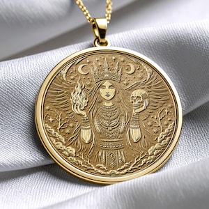 Morena Necklace – Slavic Goddess of Winter and Transformation Pendant -123