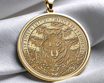 Fenrir Wolf Necklace – Norse Mythology Pendant Inspired by Viking Legend