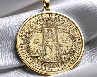 Freyja Necklace Nordic Jewelry Freyja Amulet Pendant
