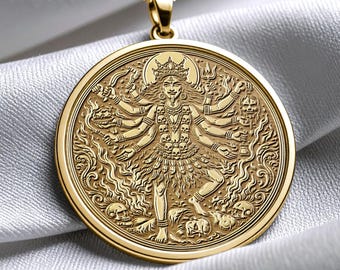 Mahakali Pendant Necklace – Hindu Goddess Kali Pendant for Shakti Power and Protection