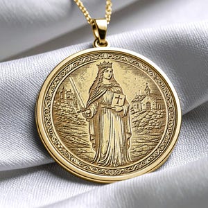 Saint Dymphna Necklace : Patron Saint of Mental Healing -385