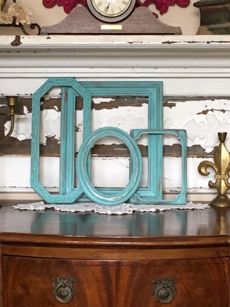 Rustic Farmhouse 4 Piece Gallery Collection 3 Open Frames 1 Image 0