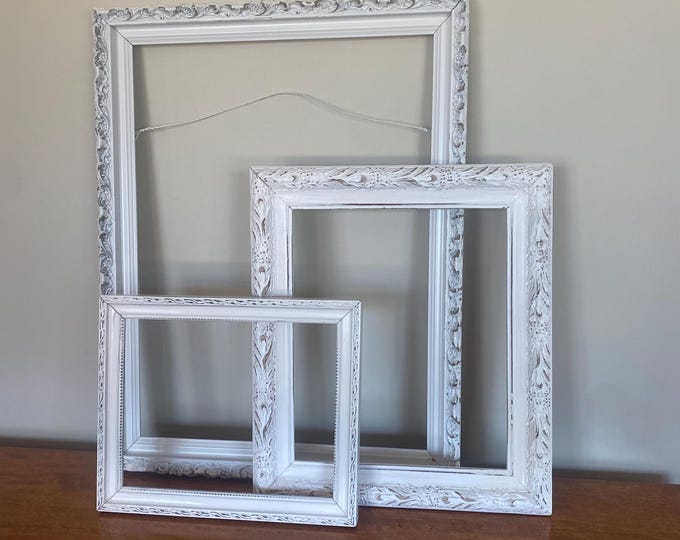 Open Photo Frame Eclectic Gallery of 3 Open Picture Frames - Etsy