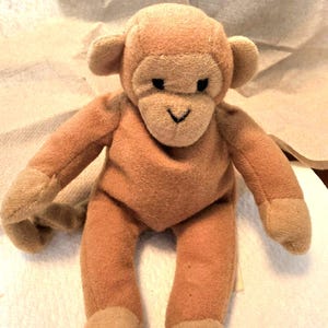 Vintage Ty Baby Monkey Bongo Plush Animal Toy