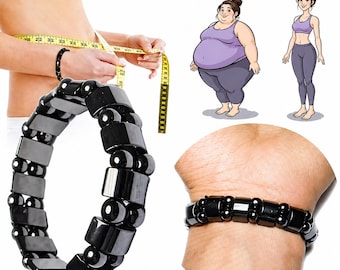 Magnetic Hematite Bracelet for Women Men Black Beaded Bracelet Womens Jewelry Energy Balance Bracelet Stress Relief Gift for Her Friend Wife