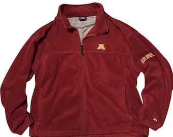 ProPlayer Minnesota Golden Gophers Fleecejacke Herren XL Kastanienbraun Full Zip