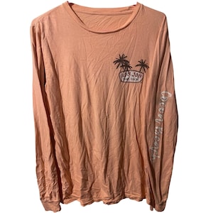 Ron Jon Surf Shop Cocoa Beach Langarm Grafik T-Shirt Pfirsich Woodie Wagon Large Bild 1
