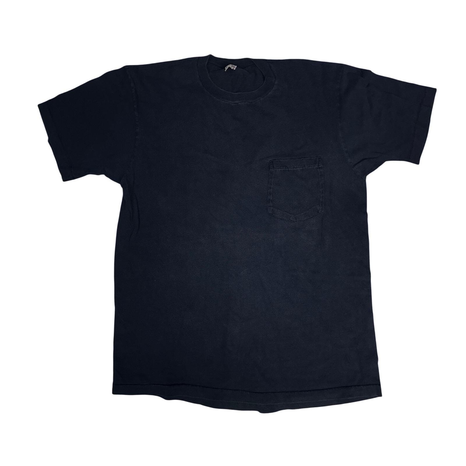 Navy Blue Pocket Tee Faded - Etsy