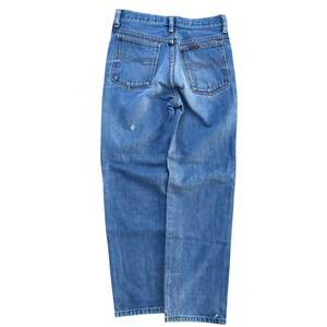 Vintage Wrangler Mens Slim Fit Jeans 29 Short Blue Denim Made in USA 84416KA image 3