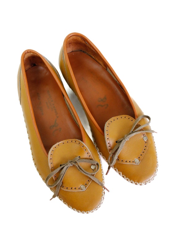 SALE 1950s shoes // The Understudy 1950s caramel … - image 5