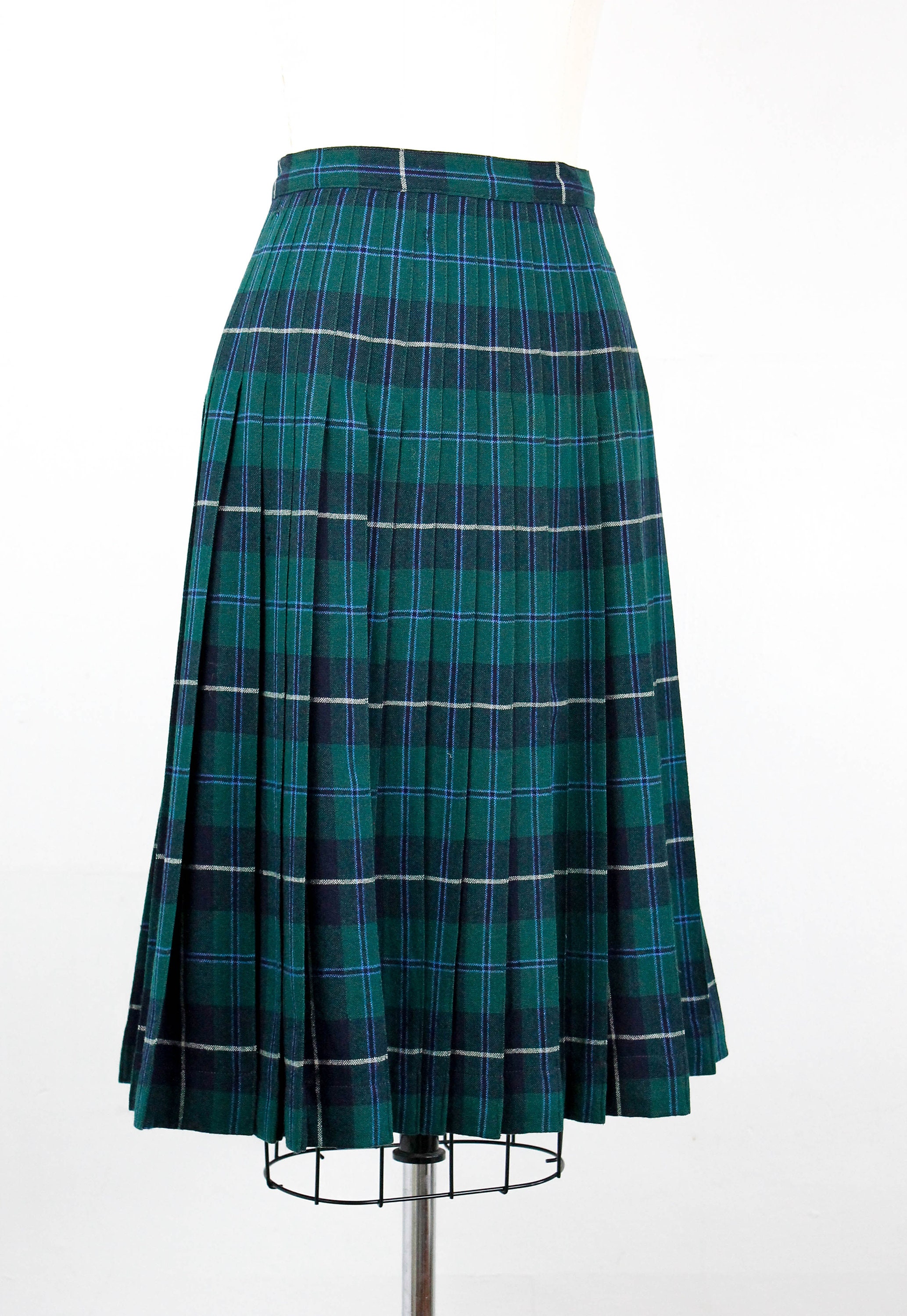 1950s plaid skirt // Merricat vintage 50s Pendleton Turnabout ...
