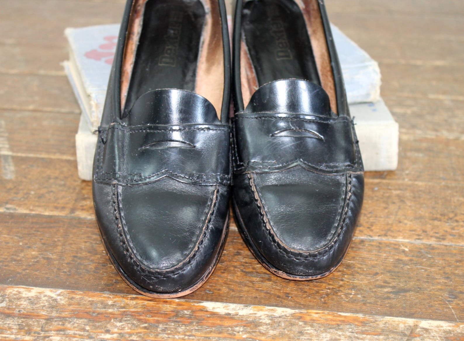 Vintage penny loafers . 1960s Dexter moccasin . 60s black Etsy