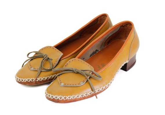 SALE 1950s shoes // The Understudy 1950s caramel … - image 2
