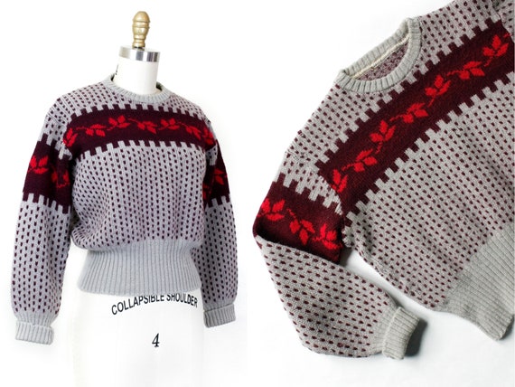 1940s sweater // Rosebud vintage wool 1940s knit s