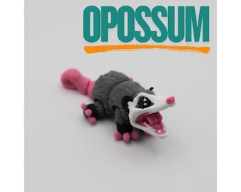 Mini Opossum - 3D Printed, Articulated Fidget