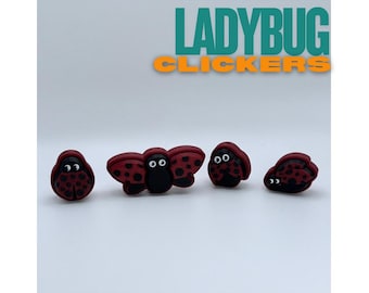 Ladybug Clickers — 3D Printed Fidget Clickers