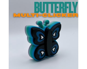 Butterfly Multi-Clicker — 3D Printed Fidget Clicker