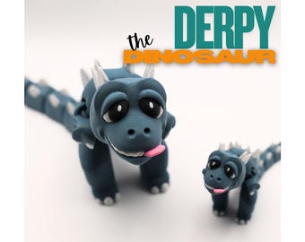 Derpy the Dino - 3D Printed, Articulated Fidget