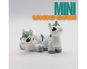Mini Unicorn - 3D Printed, Articulated Fidget