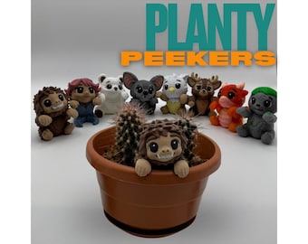 Planty Peekers | Plant Pot Hanger, 3D Printed Plant Buddy
