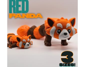 Red Panda  - 3D Printed, Articulated Fidget