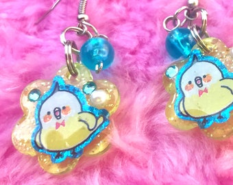 Cheerful Birdy Cockatiel Charm Earrings