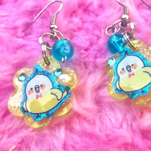 Cheerful Birdy Cockatiel Charm Earrings