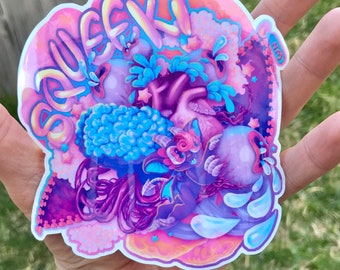 Sugary Surgery Art Sticker by Squeekie Von Snuggle
