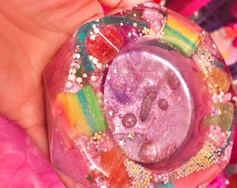 Sugar Rush Pastel Bezeled Jewel Ash Tray