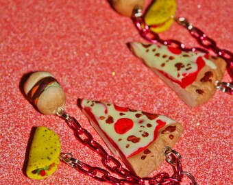 Decadent Junk Food Hand Sculpted Polymer Clay Dangling Earrings