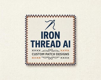 Patch bordado personalizado | Design digital + feito à mão | Bordado bônus grátis | Uma revisão incluída