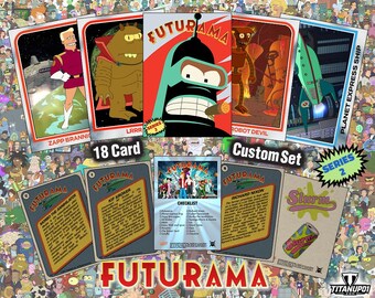 FUTURAMA - SERIES 2 - Complete Set of 18 Custom-Designed Art Cards