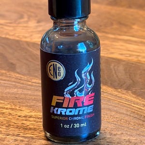 FIREKROME - Flame Activated Liquid CHROME Paint True Mirror Silver Finish